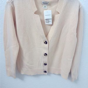 Club Monaco women cashmere jacket cardigan size xs fits size xs-s peach color